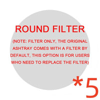Air Purification Ashtray Filters Only