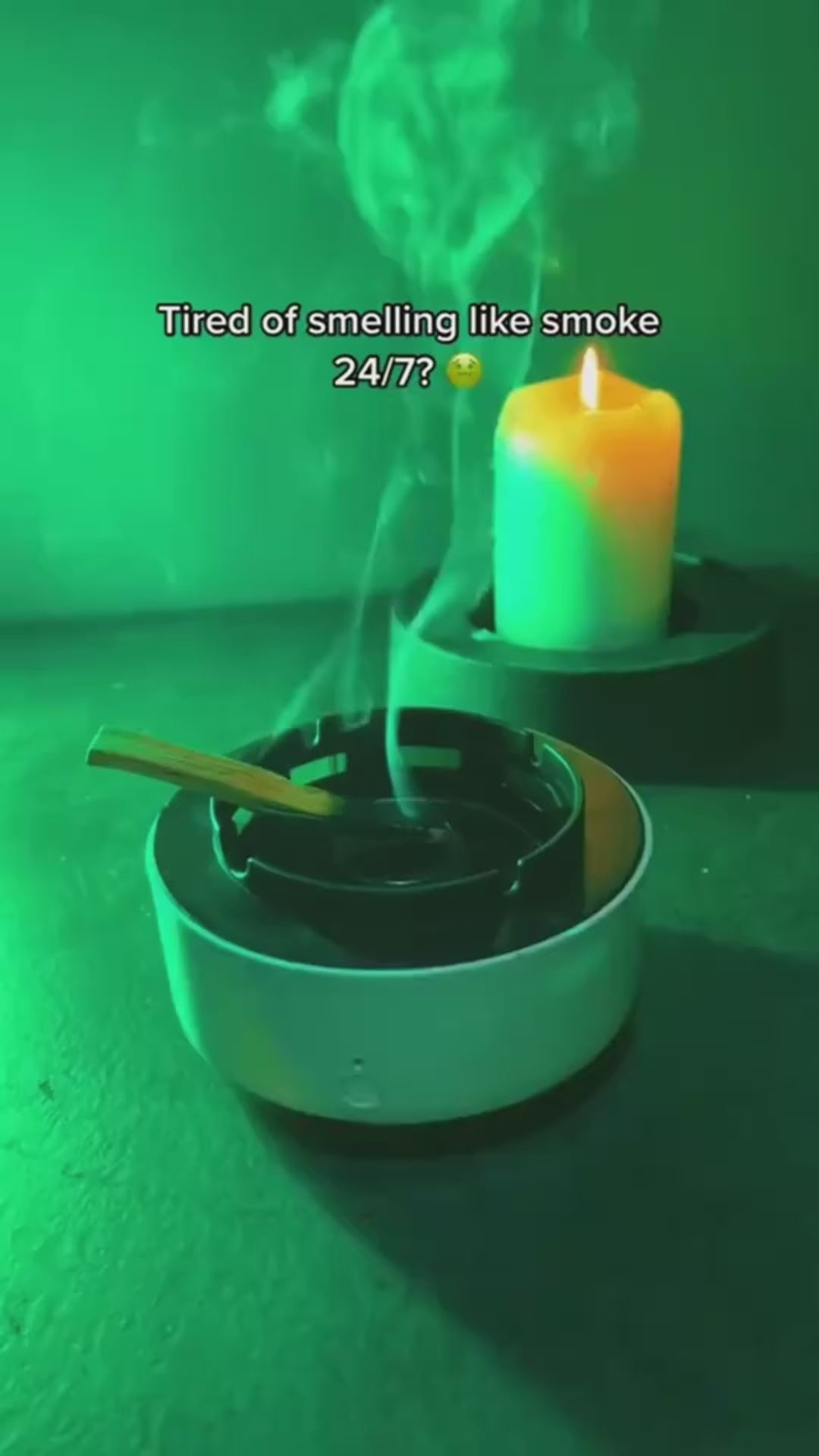 Smoke Removal Air Purification Ashtray video